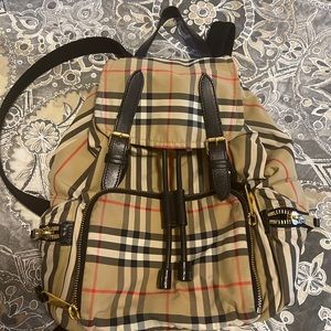Authentic Burberry Archive Beige Neutrals Medium Rucksack backpack